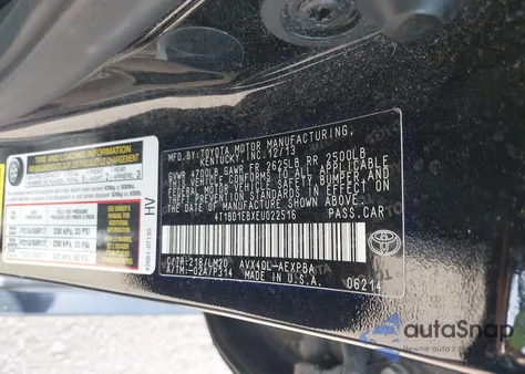 2014 Toyota Avalon Hybrid Limited z USA, uszkodzony, nr VIN 4T1BD1EBXEU022516